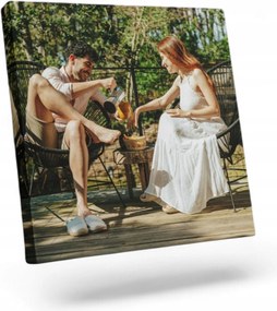 Fotó-vászonkép Az Ön fotója 90x90 Kollázs Varázsló Minta Fotó