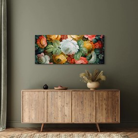 A festett virágcsokor képe (120x50 cm)