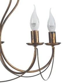 ONLI - Csillár láncon CANDELA 5xE14/6W/230V bronz