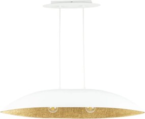 SIGMA LIGHTING 40637 GONDOLA Modern Függesztett Lámpa Fehér, Arany E27 IP20