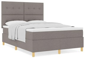 Box Spring ágy matraccal topszínű 160x200 cm szövet