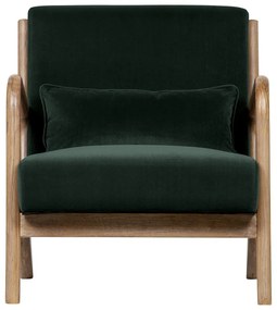 Mark sötétzöld bársonyfotel - WOOOD