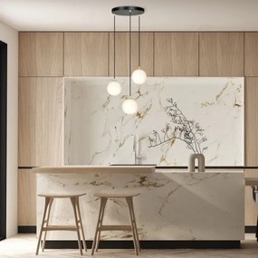 Csillár zsinóron ROYAL 3xE14/10W/230V átm. 30 cm fekete