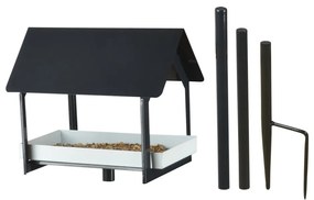 Antracitszürke, fém madáretető, 126 cm magas - Esschert Design