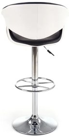 Bárszék 115x60 cm fehér/fekete/króm