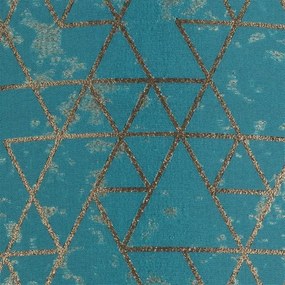 Csillár zsinóron REZO 1xE27/60W/230V türkiz/arany