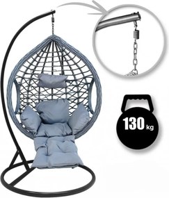 Szürke függőszék lábtartóval DOMINIKANA WAVES