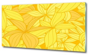 Fali üvegkép Sárga virágok háttér osh-39162100