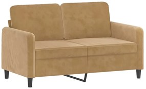 3 részes barna bársony ülőgarnitúra