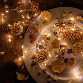 NEXOS Fényfüzér mini LED 2 db meleg fehér 48 LED