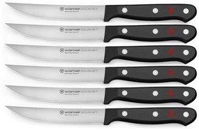 Wüsthof - Steak konyhai késkészlet GOURMET 6 db fekete