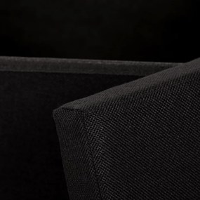 Fekete Szövet Tárolós Puff. TAB-461 BK2