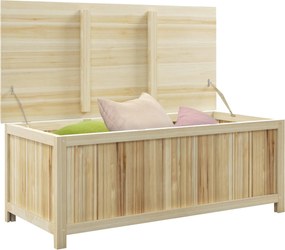 Outsunny 172L Fa Kerti Tároló Láda Strutokkal, Kültéri Használatra - 120L x 55W x 45H cm | Aosom