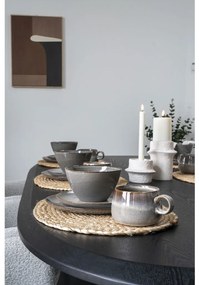 Gyertyatartó, cement, fehér, 2db