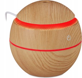 Relaxdays aroma diffúzor vízhez és olajokhoz párásító 150 ml Led usb