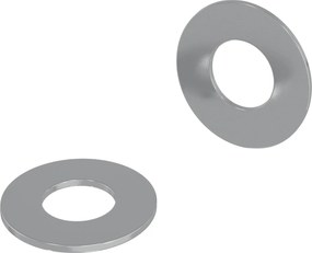 vidaXL Alátétek 2 pcs Ezüst 16 x 16 x 1,5 cm Vas