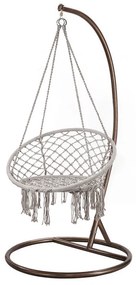 Cardenas függőfotel állvánnyal szürke-barna