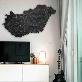 Magyarország fából készült falitérkép - 40 db | SENTOP M005