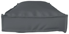 Raklap párna készlet 2 pcs Antracit 120 x 40 x 8 cm