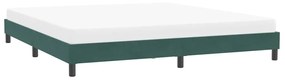 vidaXL sötétzöld bársony ágykeret matrac nélkül 200x220 cm