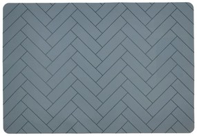 Tiles kék szilikon tányéralátét, 33 x 48 cm - Södahl