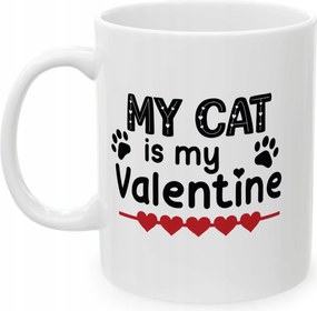 Nyomott mintås bögre cica valentin nap cica ajåndék