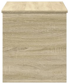 sonoma tölgy színű szerelt fa tárolóláda 100x42x46 cm