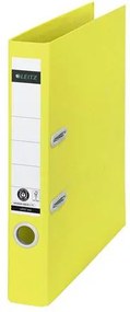 Iratrendező, 50 mm, A4, karton, újrahasznosított, LEITZ 180 Recycle, sárga (E10190015)