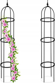 Pergola műanyag Relaxdays létra 130 cm