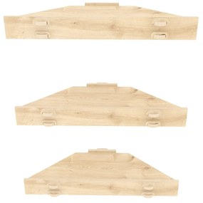Fali polc Edis - Oak