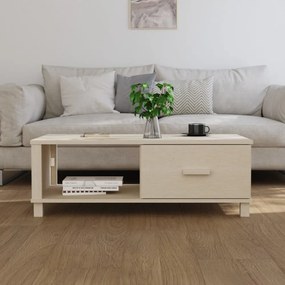 HAMAR mézbarna tömör fenyőfa dohányzóasztal 100 x 55 x 35 cm