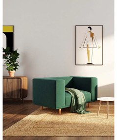 Sötétzöld bársony relaxációs fotel Kukumo – Ame Yens