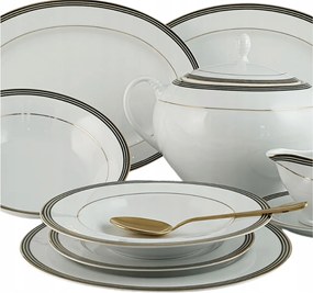 Ofelia Gold 6 személyes étkészlet/ 24 db|Fehér |Bogucice