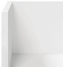 2 db fehér szerelt fa fali polc 75 x 16,5 x 16,5 cm