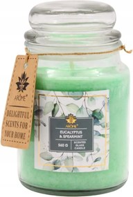 Arôme Üveggyertya 560 g Eukaliptusz és menta