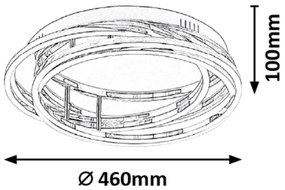 Rabalux 2183 - LED Szabályozható mennyezeti lámpa SELENA LED/40W/230V átm. 46cm