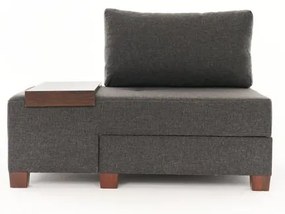 Egyszemélyes kanapéágy- Perenna Linen Balos - Antracit
