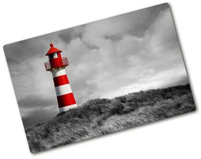 Üveg vágódeszka fényképpel Lighthouse minőség pl-ko-80x52-f-79302489