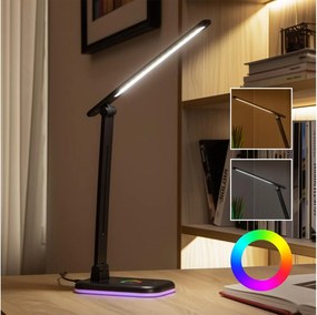 Brilagi - RGBW LED fényerőszabályozható asztali lámpa MODO LED/7W/5V 3000/4000/6500K fekete