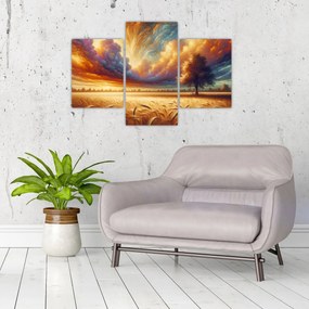 Kép – Fa a mezőn (90x60 cm)
