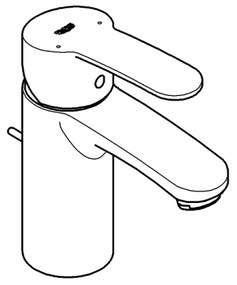 GROHE 3355220E - EUROSTYLE COSMOPOLITAN S méretű mosdócsaptelep, króm