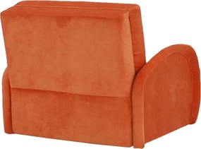 Széthúzható fotel, narancssárga, MILI 1