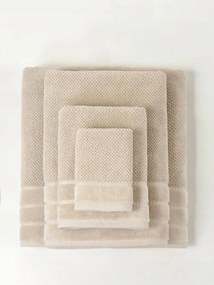 Loren rizsmintás pamut törölköző 100x150 bézs