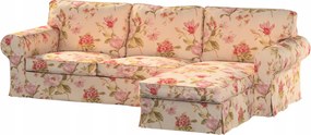 Ektorp 2 személyes kanapé és napozóágy huzat Ikea rózsaszín