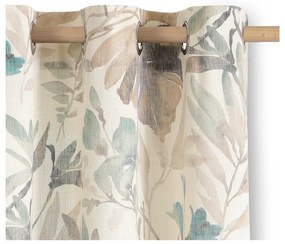 Krémszínű-szürkéskék függöny 135x250 cm Celesta – Restilo