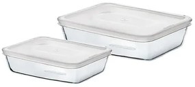Pyrex 2 üvegedényből álló készlet, 1,5 l + 2,6 l