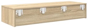 Falipolc fiókokkal sonoma tölgy 100x36x19 cm műszaki fa
