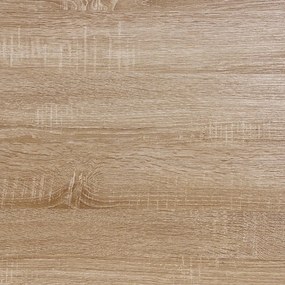 L alakú sarok íróasztal / számítógépasztal polcokkal 110x69cm, sonoma tölgy - Intenso Home