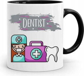 Fekete Fogorvos Ajándék Bögre Fogorvos Fotó Nyomtatással