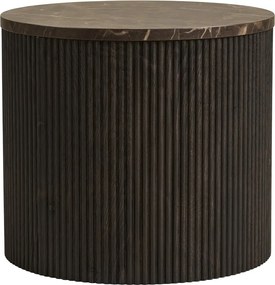 Kerek tárolóasztal márvány dekoros asztallappal ø 45 cm Rota – House Nordic